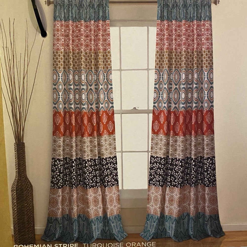 Boho style curtains